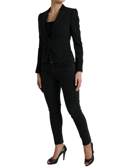 Dolce & Gabbana Chic Wool Blend Peak Lapel Blazer - Hilstor