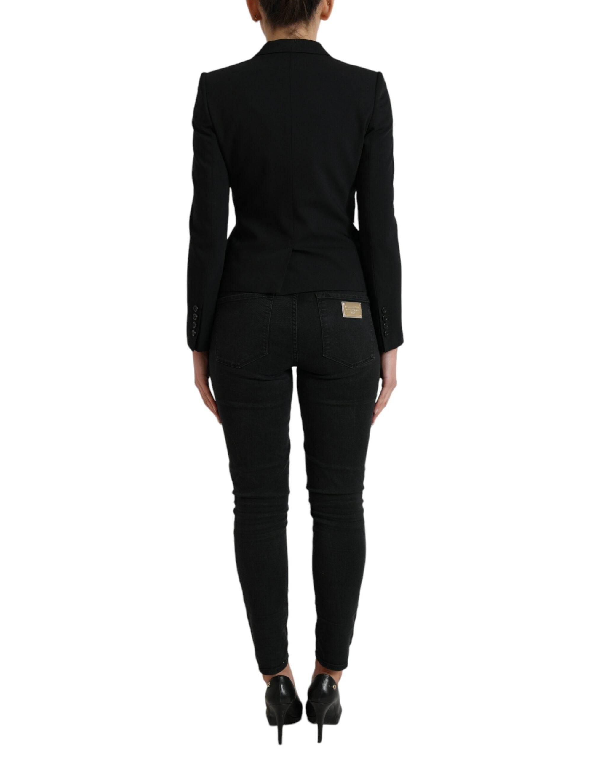 Dolce & Gabbana Chic Wool Blend Peak Lapel Blazer - Hilstor