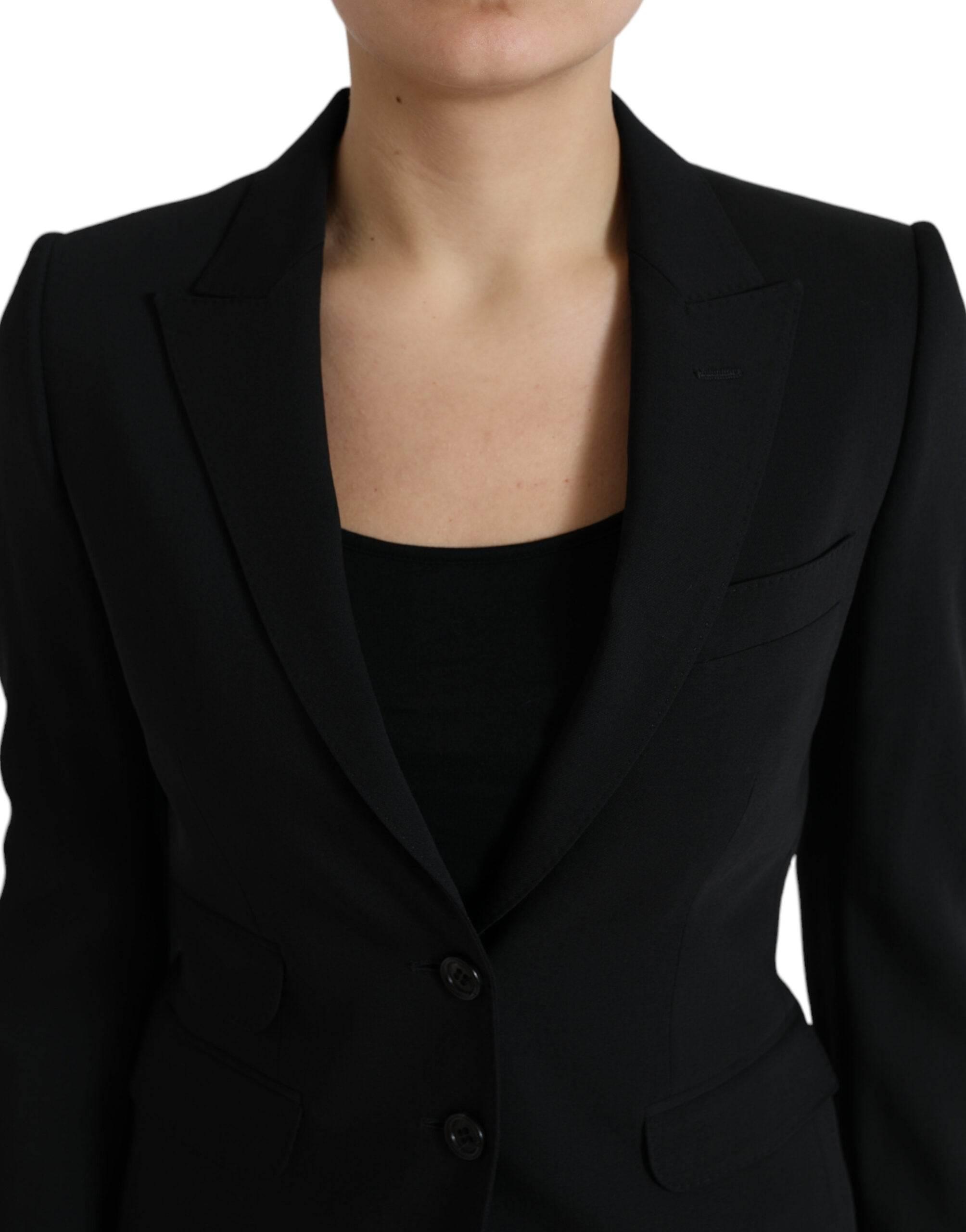 Dolce & Gabbana Chic Wool Blend Peak Lapel Blazer - Hilstor