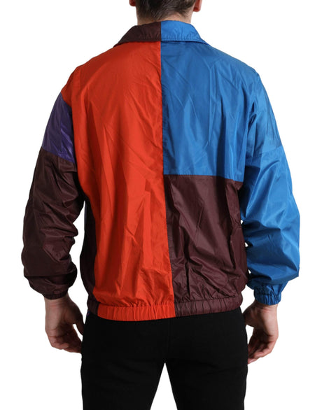 Dolce & Gabbana Multicolor Color Windbreaker Jacket - Hilstor