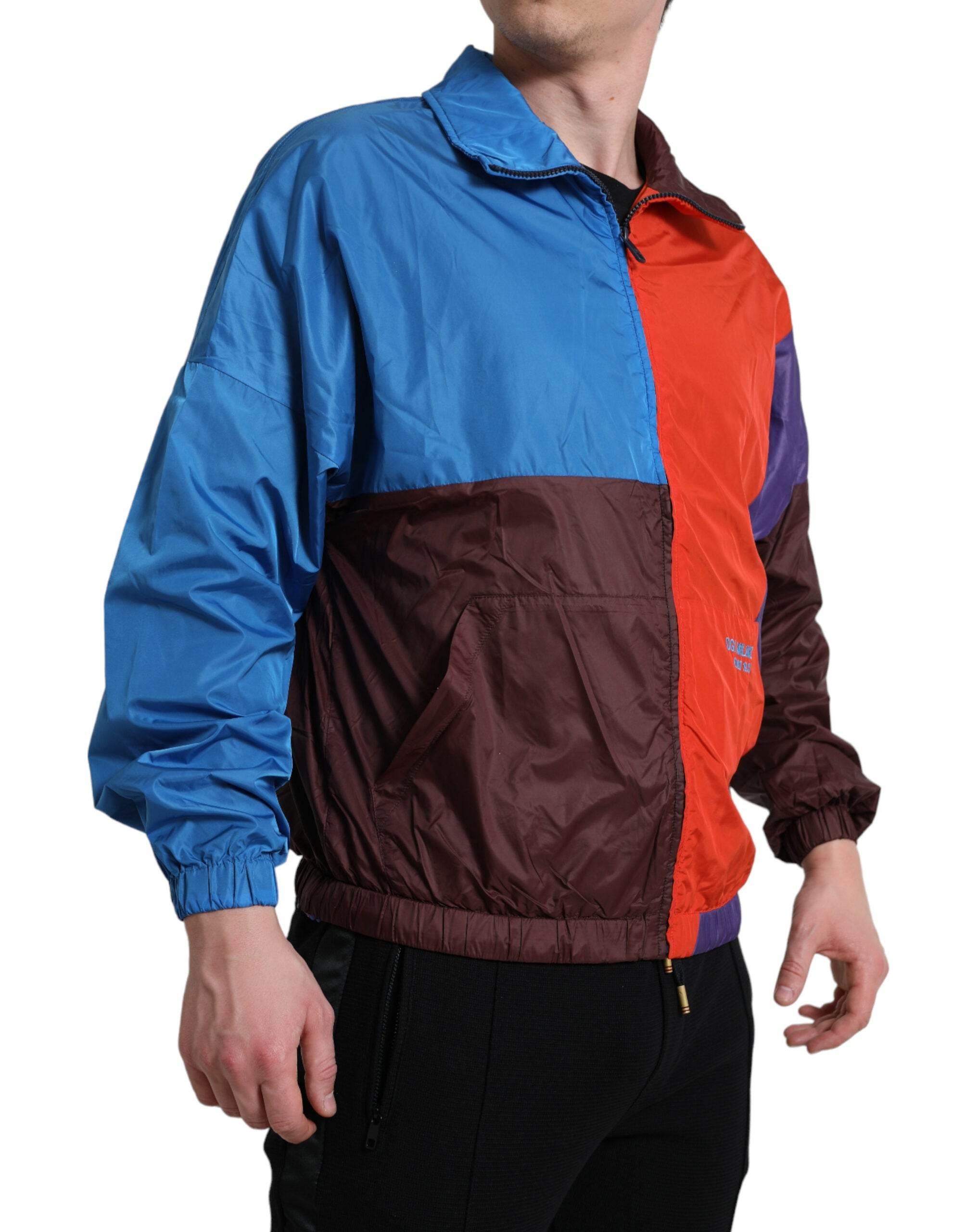 Dolce & Gabbana Multicolor Color Windbreaker Jacket - Hilstor