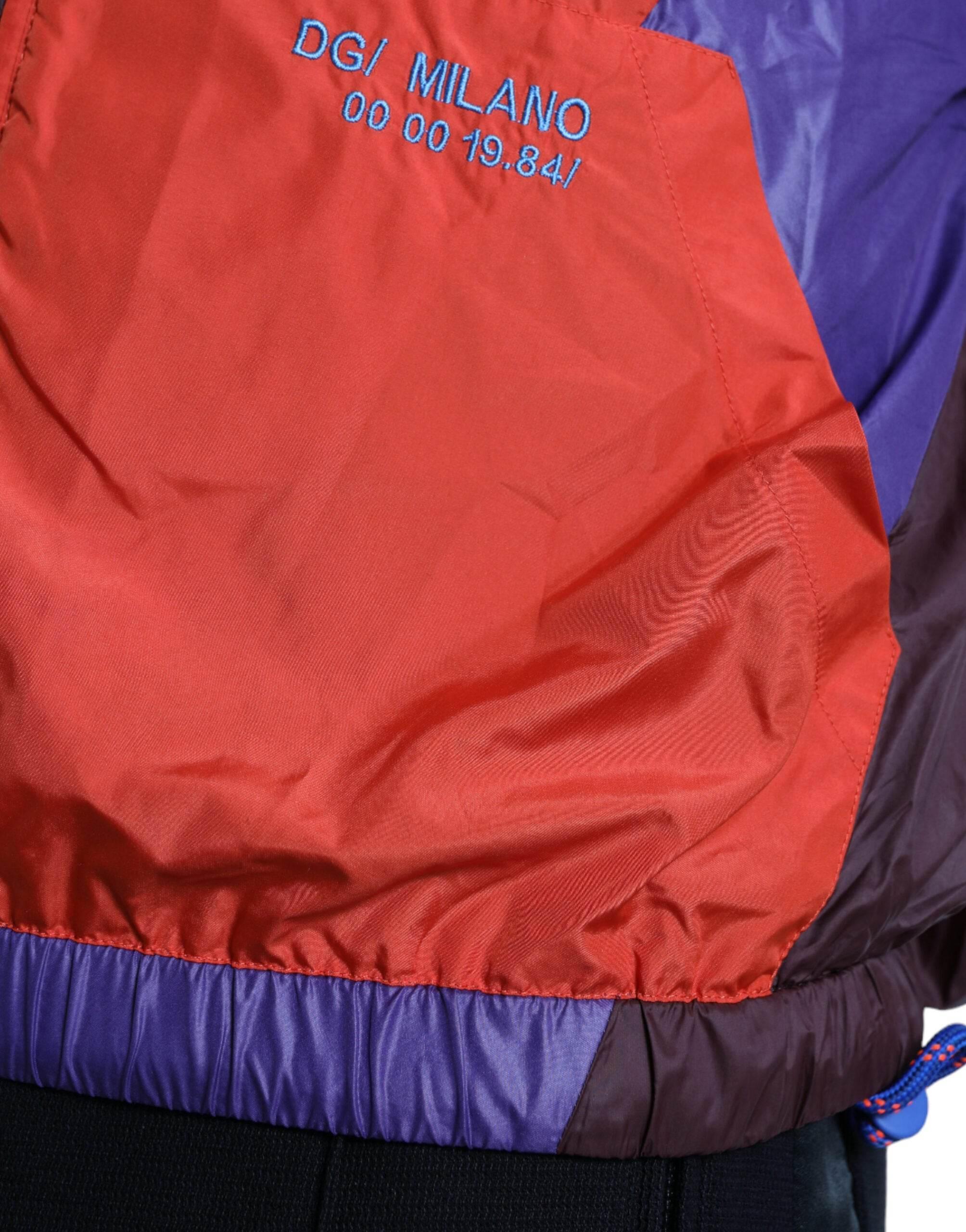 Dolce & Gabbana Multicolor Color Windbreaker Jacket - Hilstor