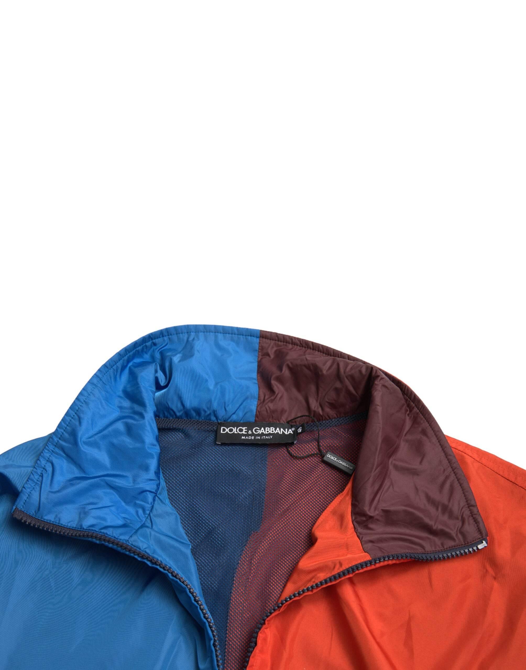 Dolce & Gabbana Multicolor Color Windbreaker Jacket - Hilstor