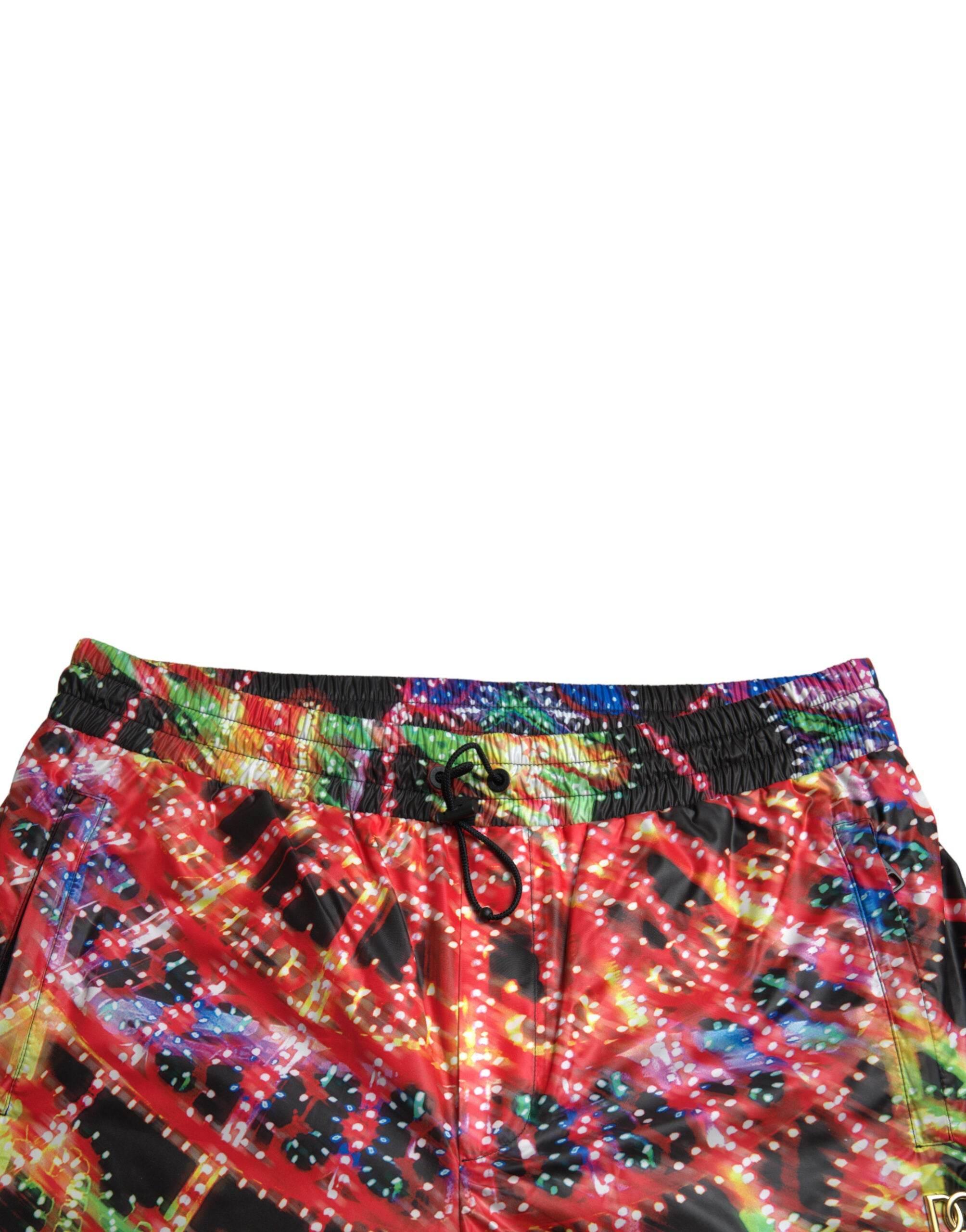Dolce & Gabbana Elegant Luminary Print Bermuda Shorts - Hilstor