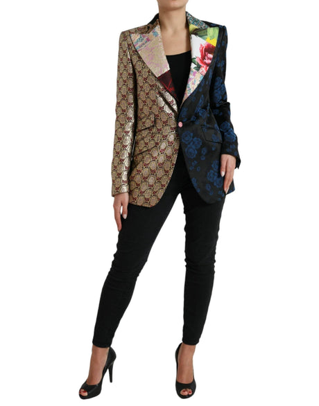 Dolce & Gabbana Elegant Multicolor Patchwork Blazer - Hilstor