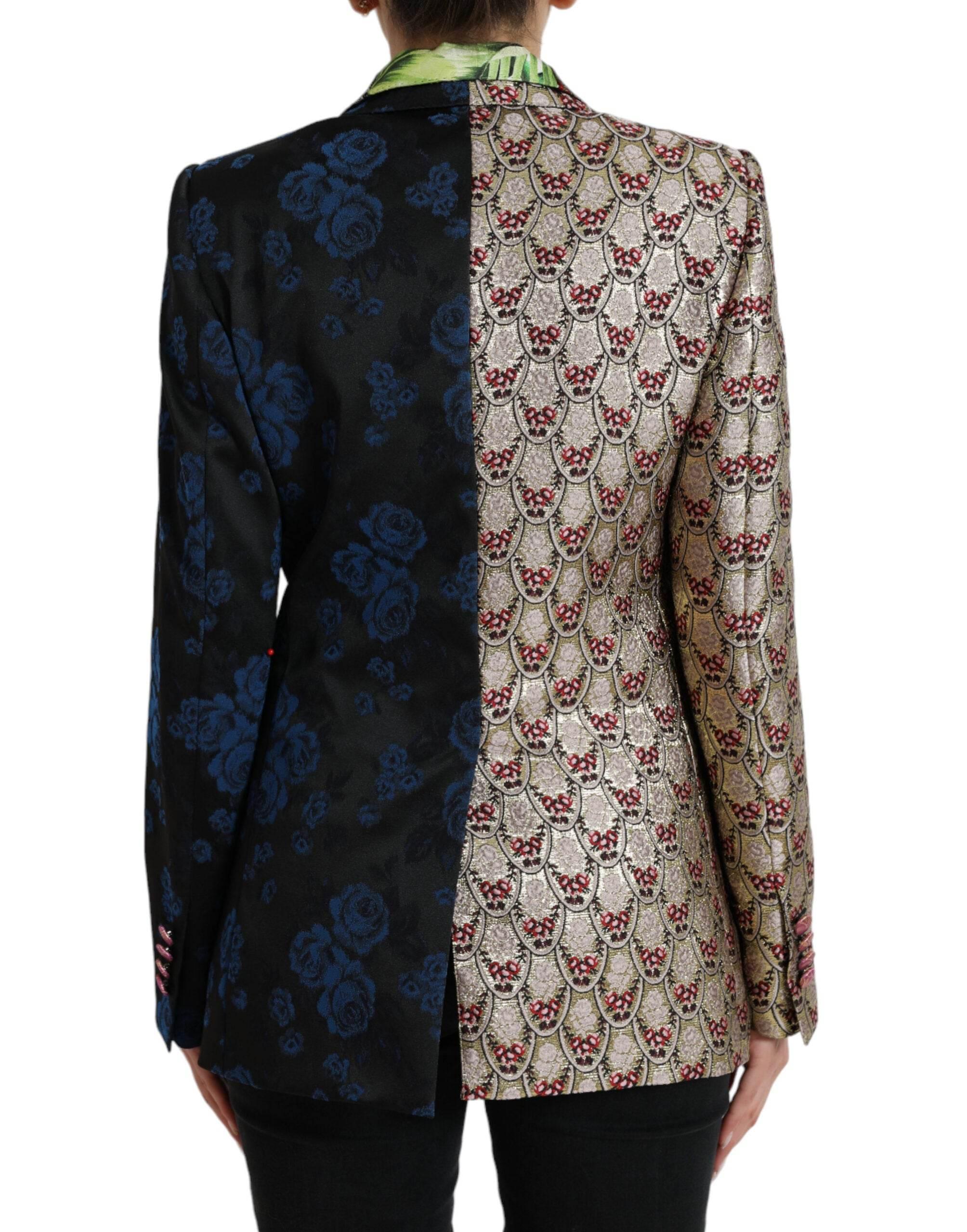 Dolce & Gabbana Elegant Multicolor Patchwork Blazer - Hilstor
