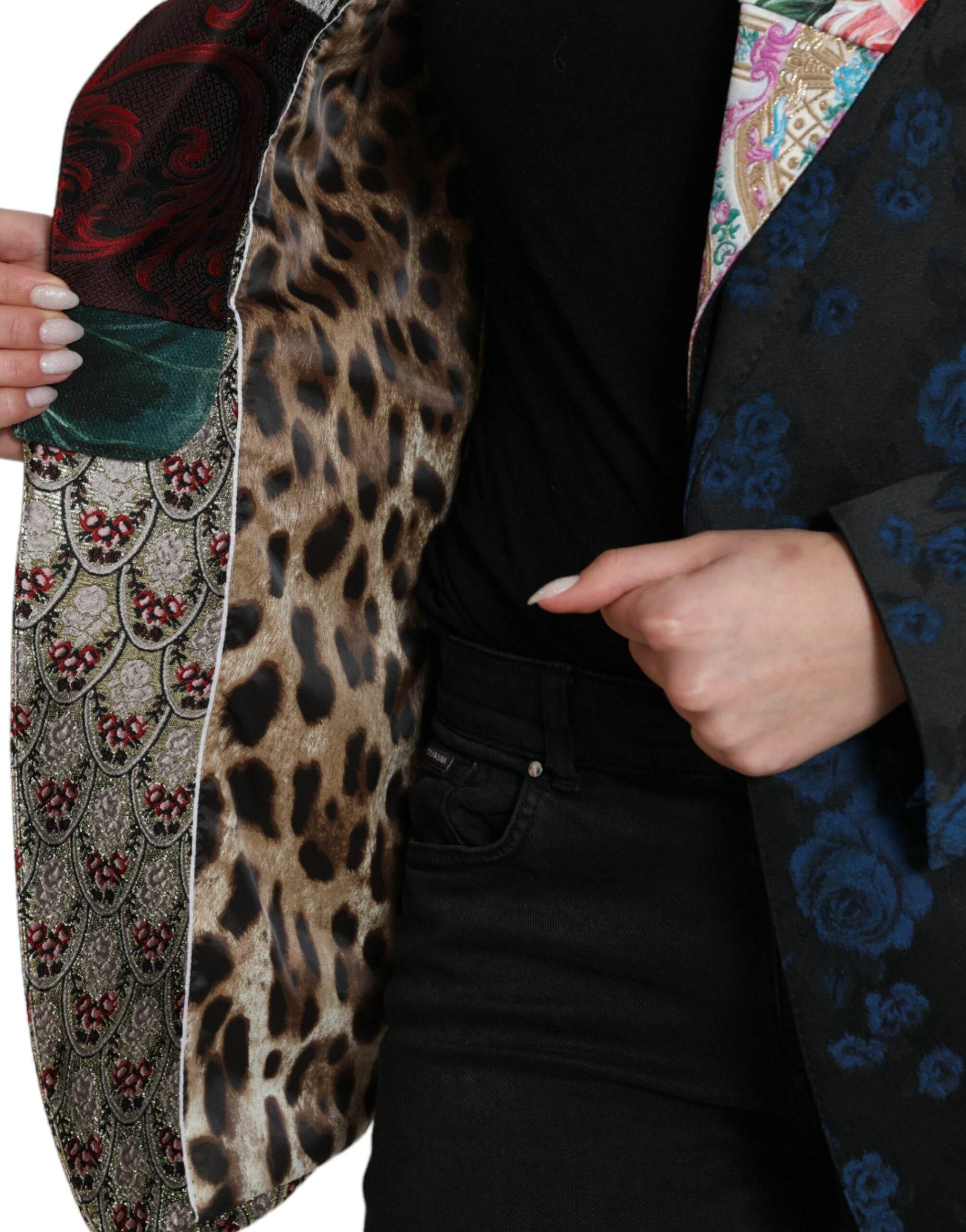 Dolce & Gabbana Elegant Multicolor Patchwork Blazer - Hilstor