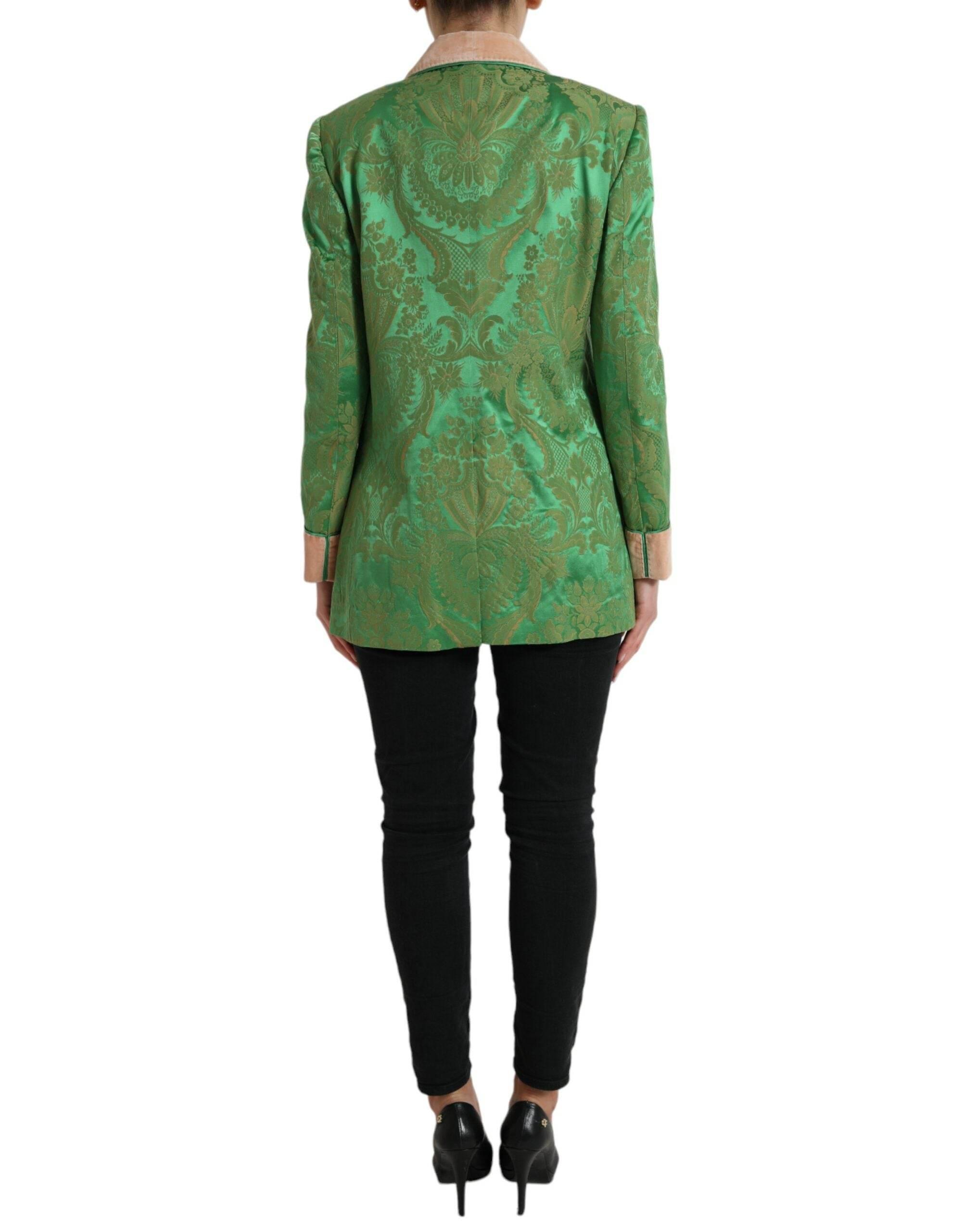 Dolce & Gabbana Floral Elegance Double Breasted Blazer - Hilstor