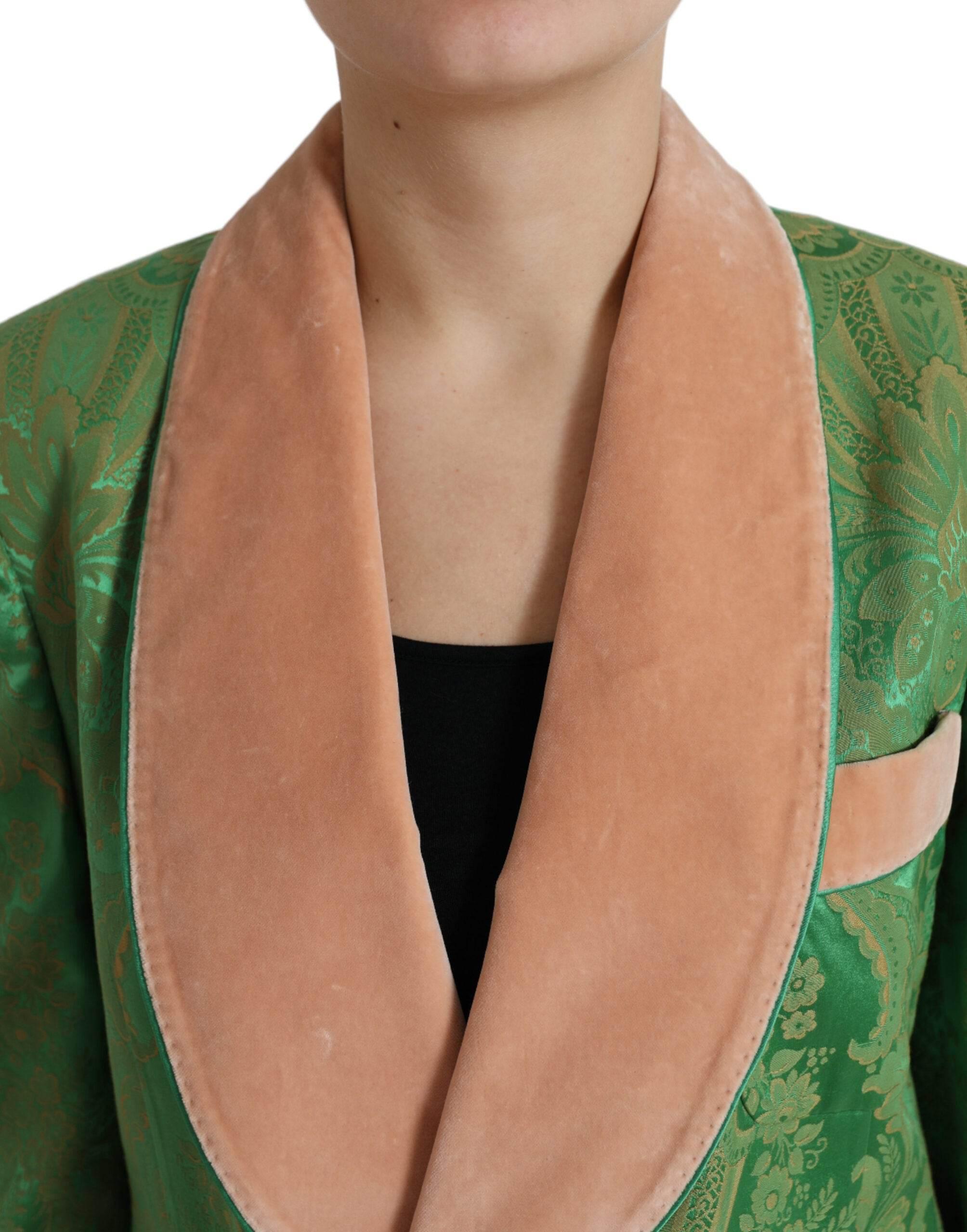 Dolce & Gabbana Floral Elegance Double Breasted Blazer - Hilstor