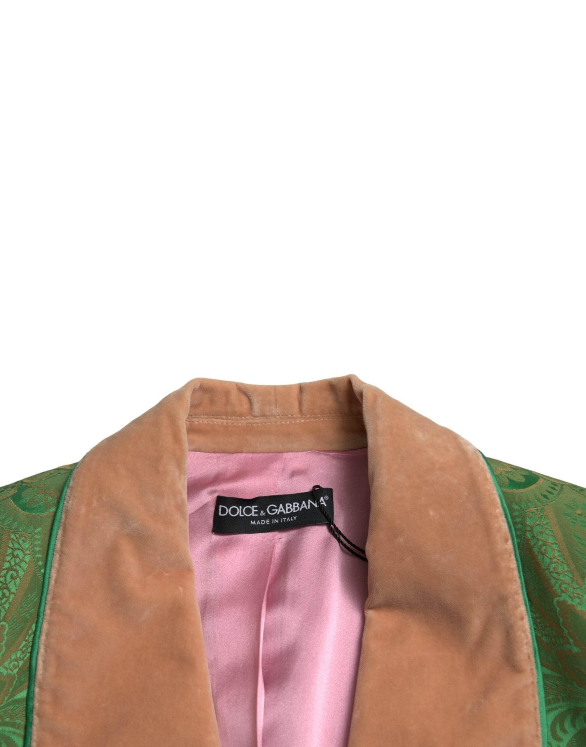Dolce & Gabbana Floral Elegance Double Breasted Blazer - Hilstor