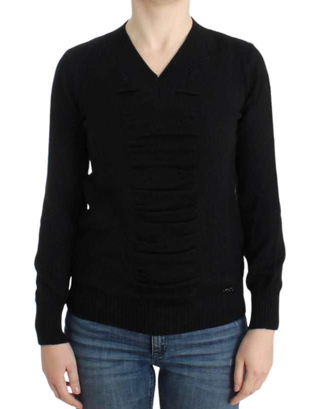 Costume National Elegant V-Neck Lightweight Sweater - Hilstor