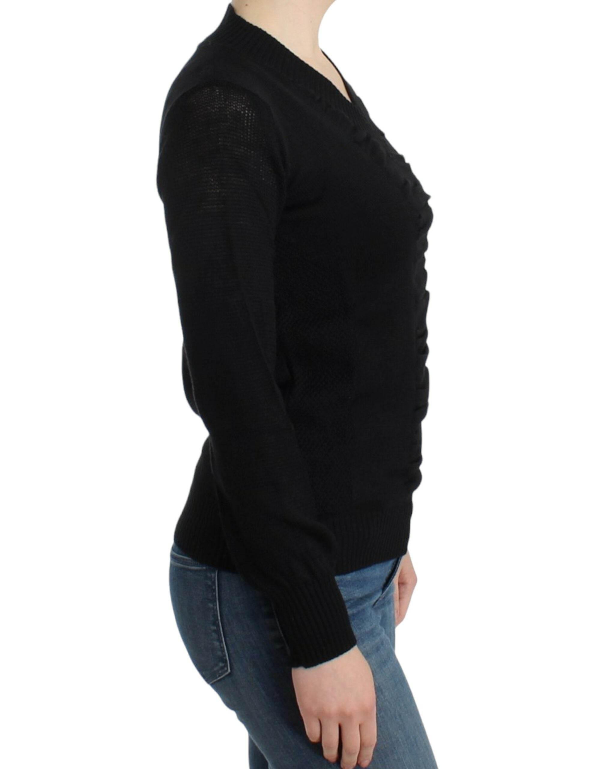 Costume National Elegant V-Neck Lightweight Sweater - Hilstor