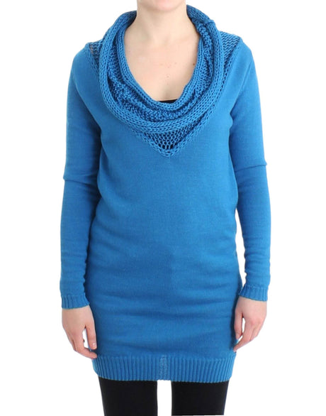 Costume National Blue scoopneck sweater - Hilstor