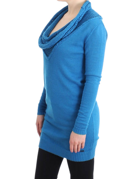 Costume National Blue scoopneck sweater - Hilstor