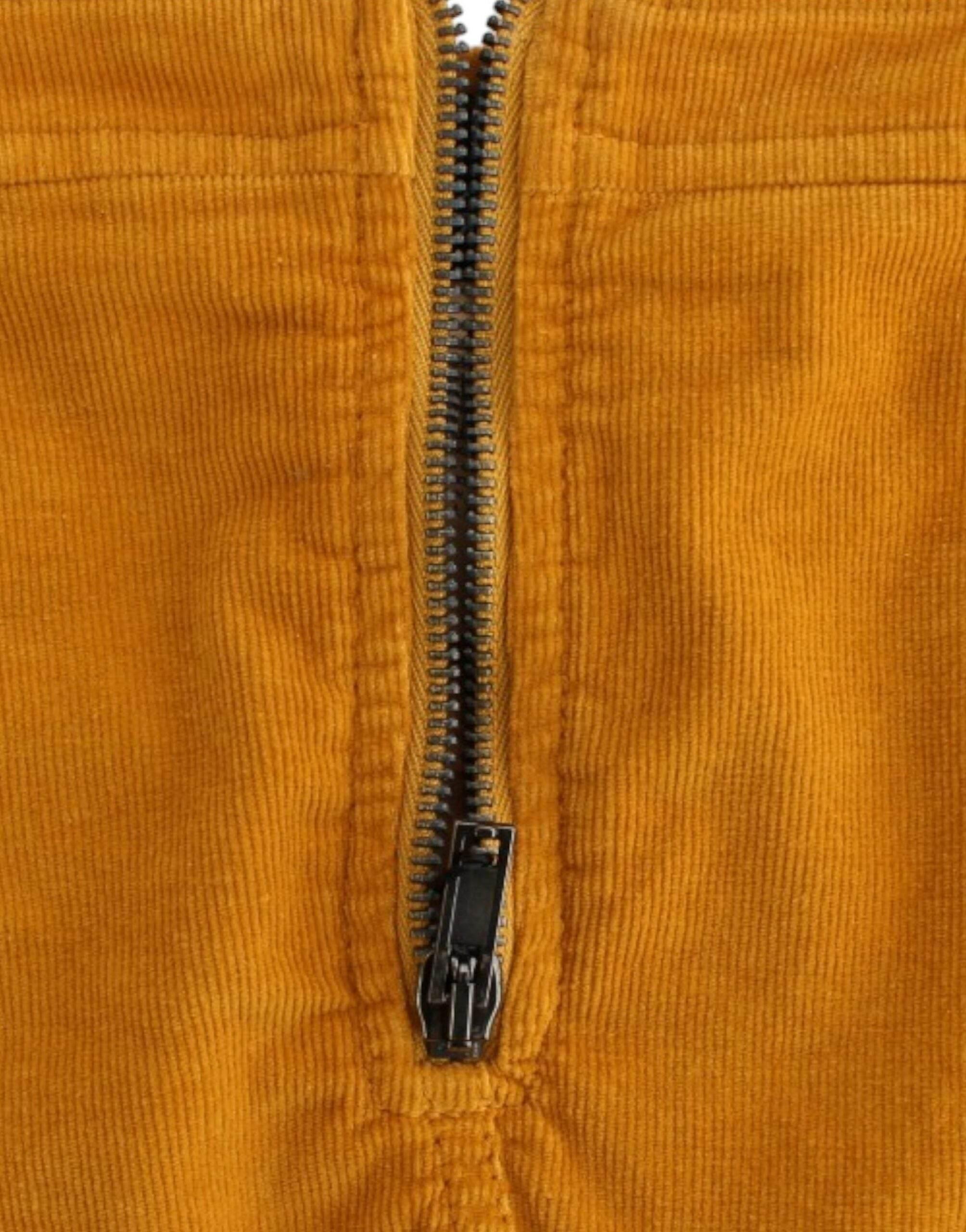 Costume National Chic Yellow Corduroy Mini Skirt - Hilstor
