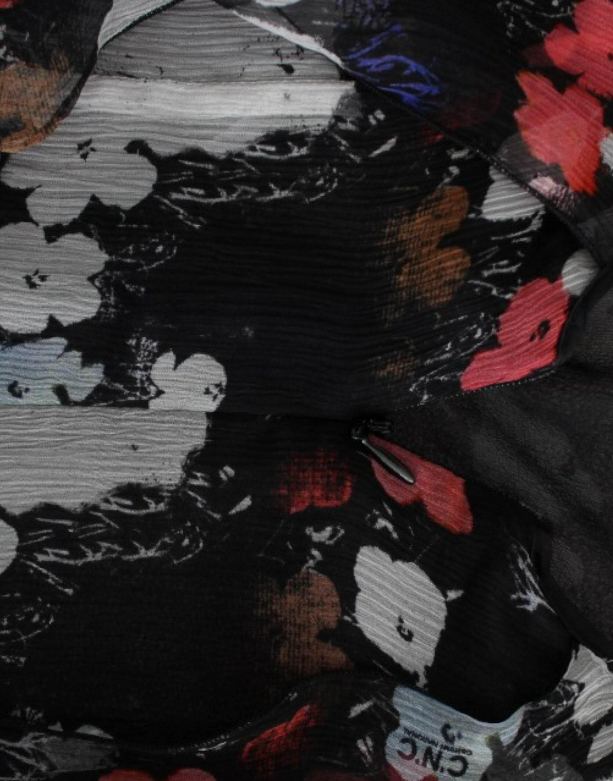 Costume National Floral silk mini dress - Hilstor