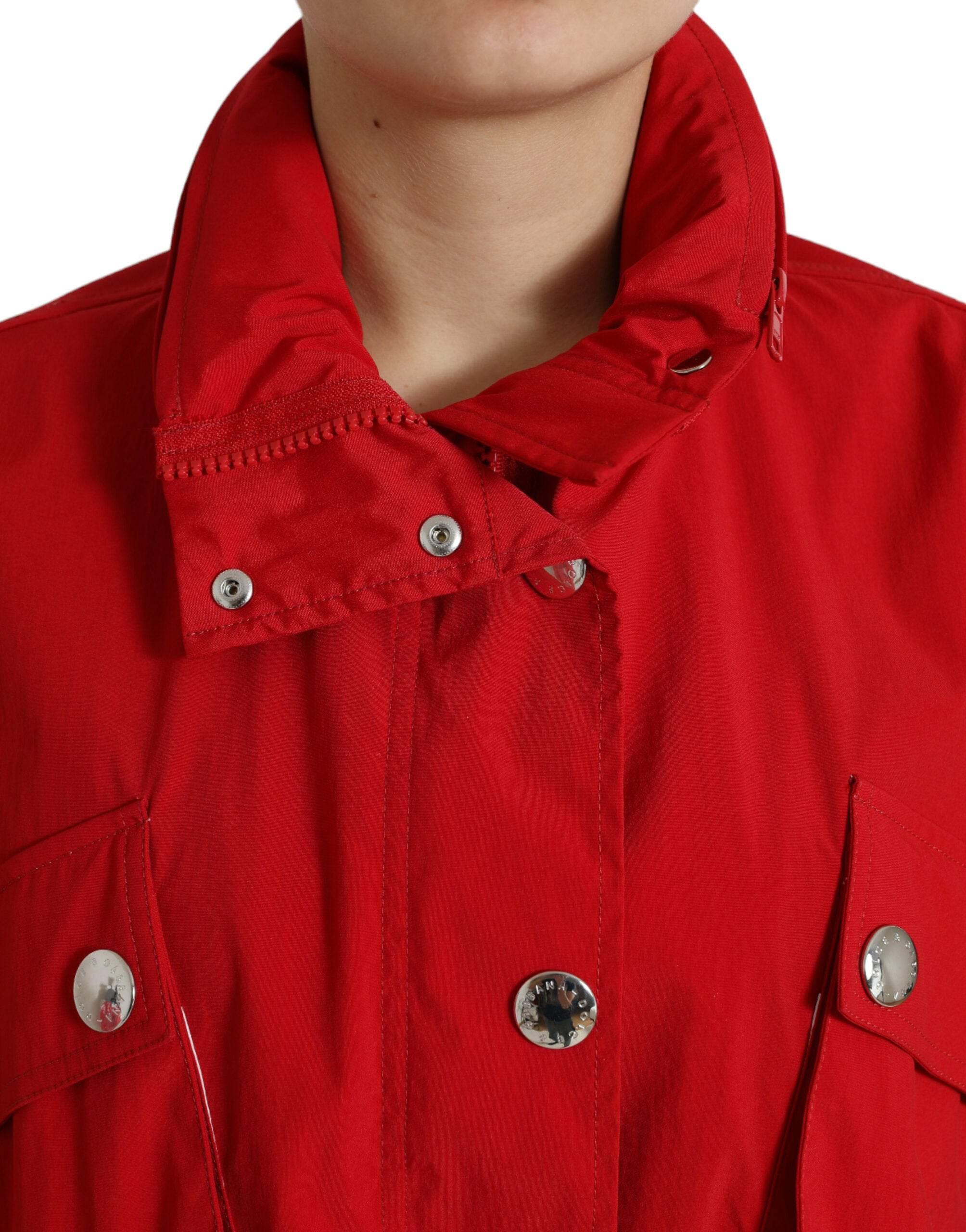 Dolce & Gabbana Elegant Red Long Sleeve Jacket - Hilstor