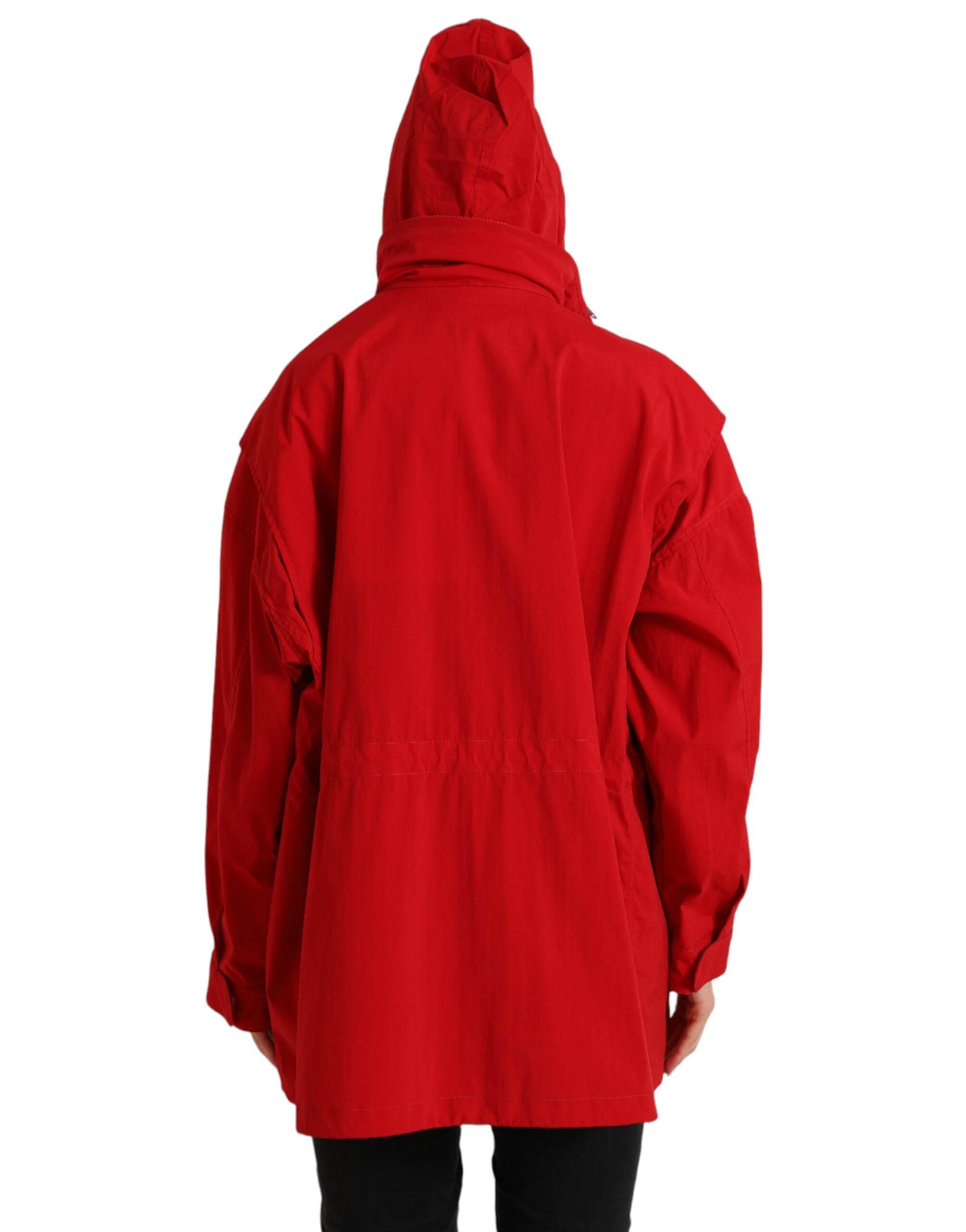 Dolce & Gabbana Elegant Red Long Sleeve Jacket - Hilstor