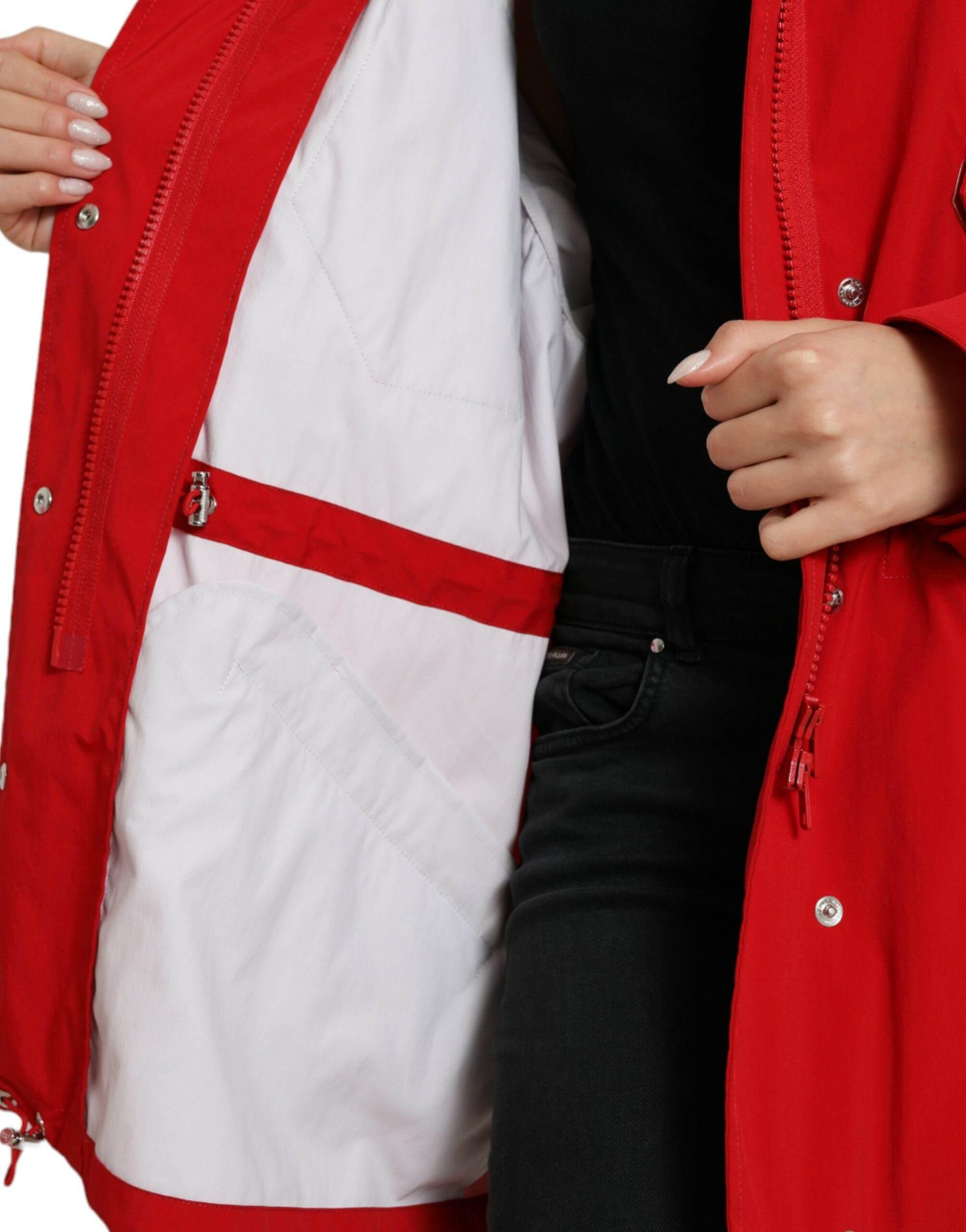 Dolce & Gabbana Elegant Red Long Sleeve Jacket - Hilstor