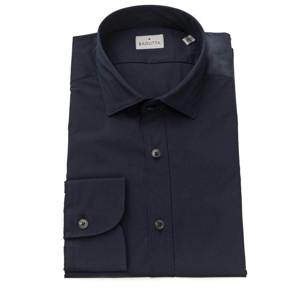 Bagutta Blue Cotton Men's Shirt - Hilstor
