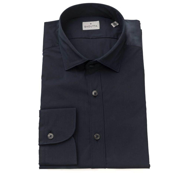 Bagutta Blue Cotton Men's Shirt - Hilstor