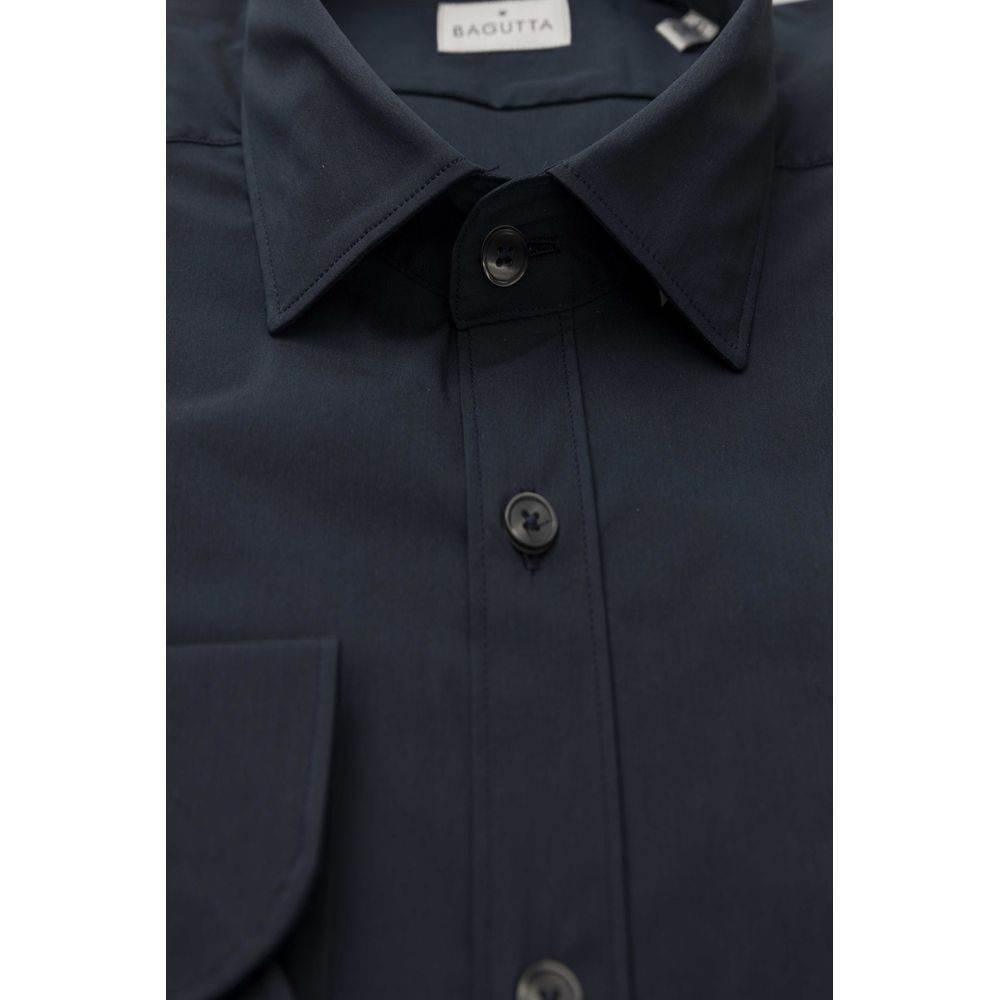 Bagutta Blue Cotton Men's Shirt - Hilstor