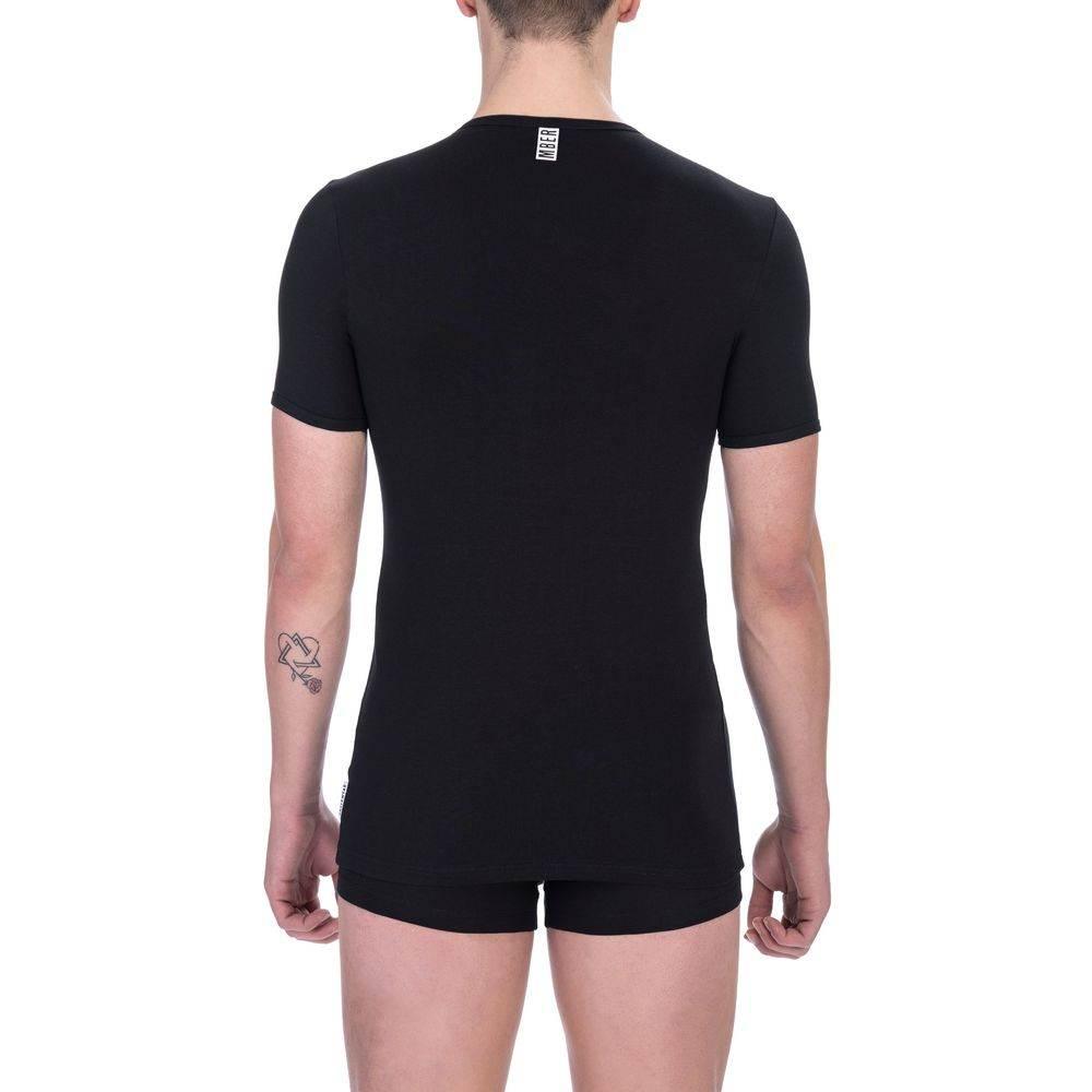Bikkembergs Black Cotton Men's T-Shirt - Hilstor