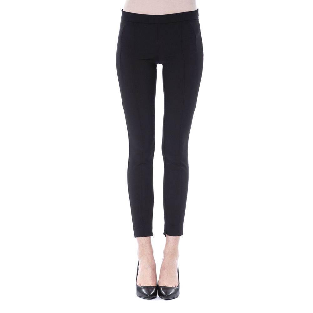 BYBLOS Black Polyester Women Skinny Pant - Hilstor
