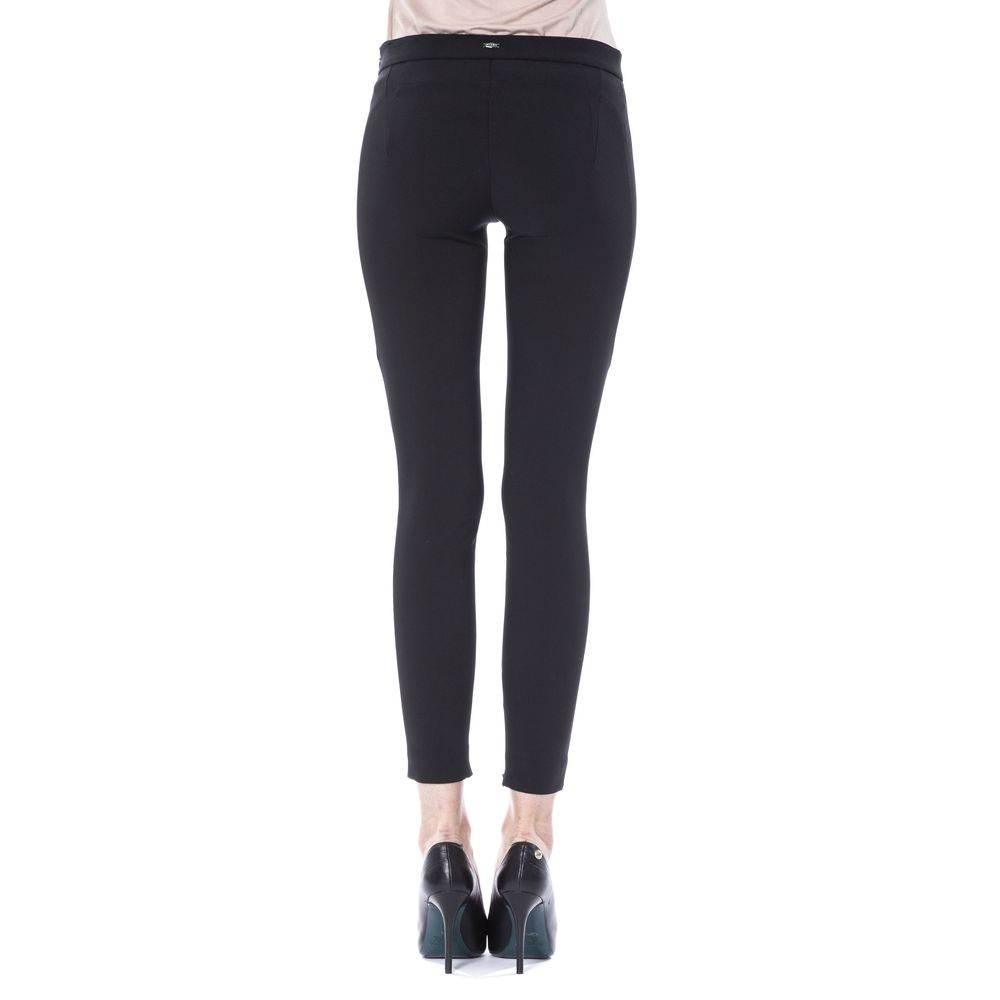 BYBLOS Black Polyester Women Skinny Pant - Hilstor