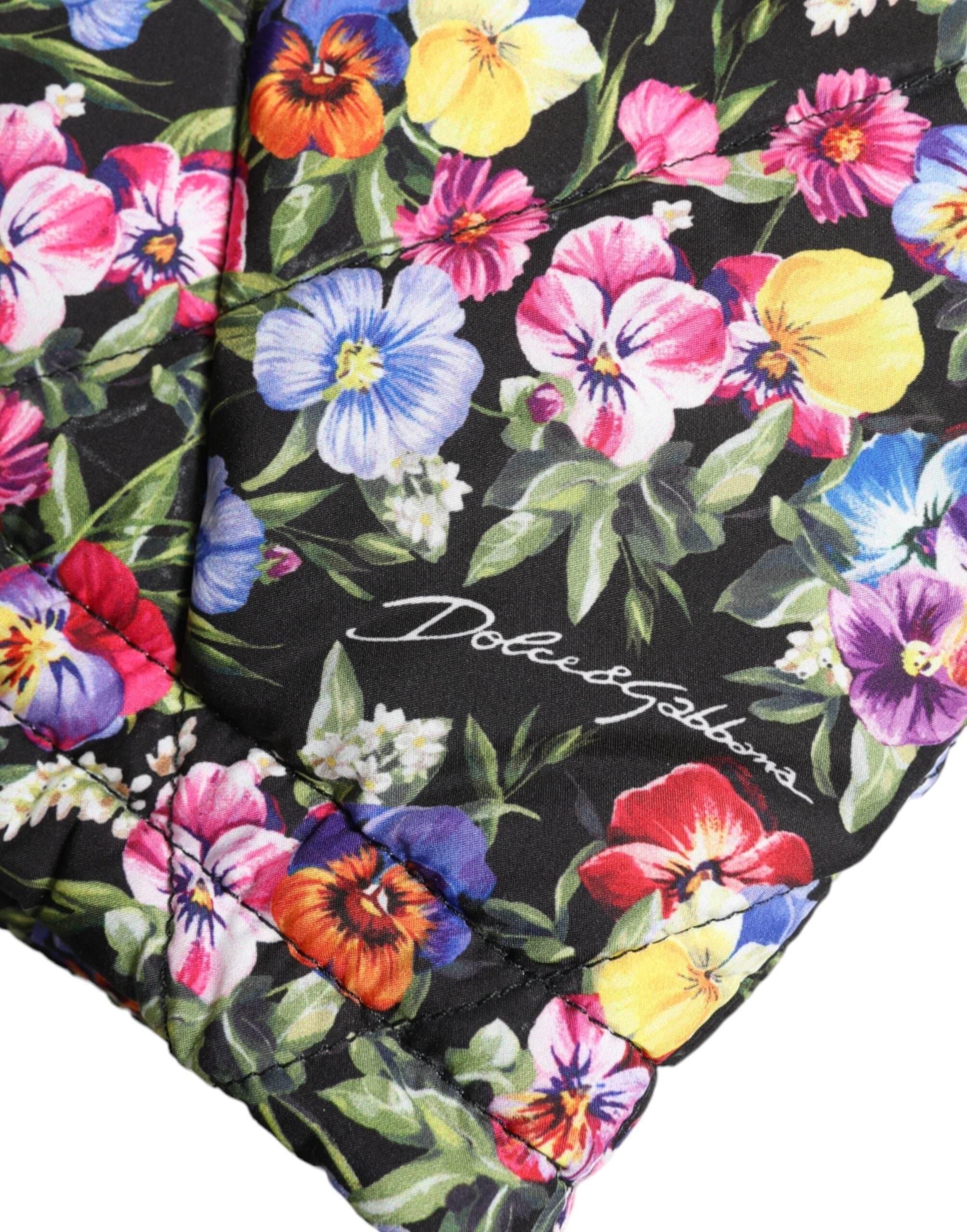 Dolce & Gabbana Vibrant High Waist Floral Shorts - Hilstor