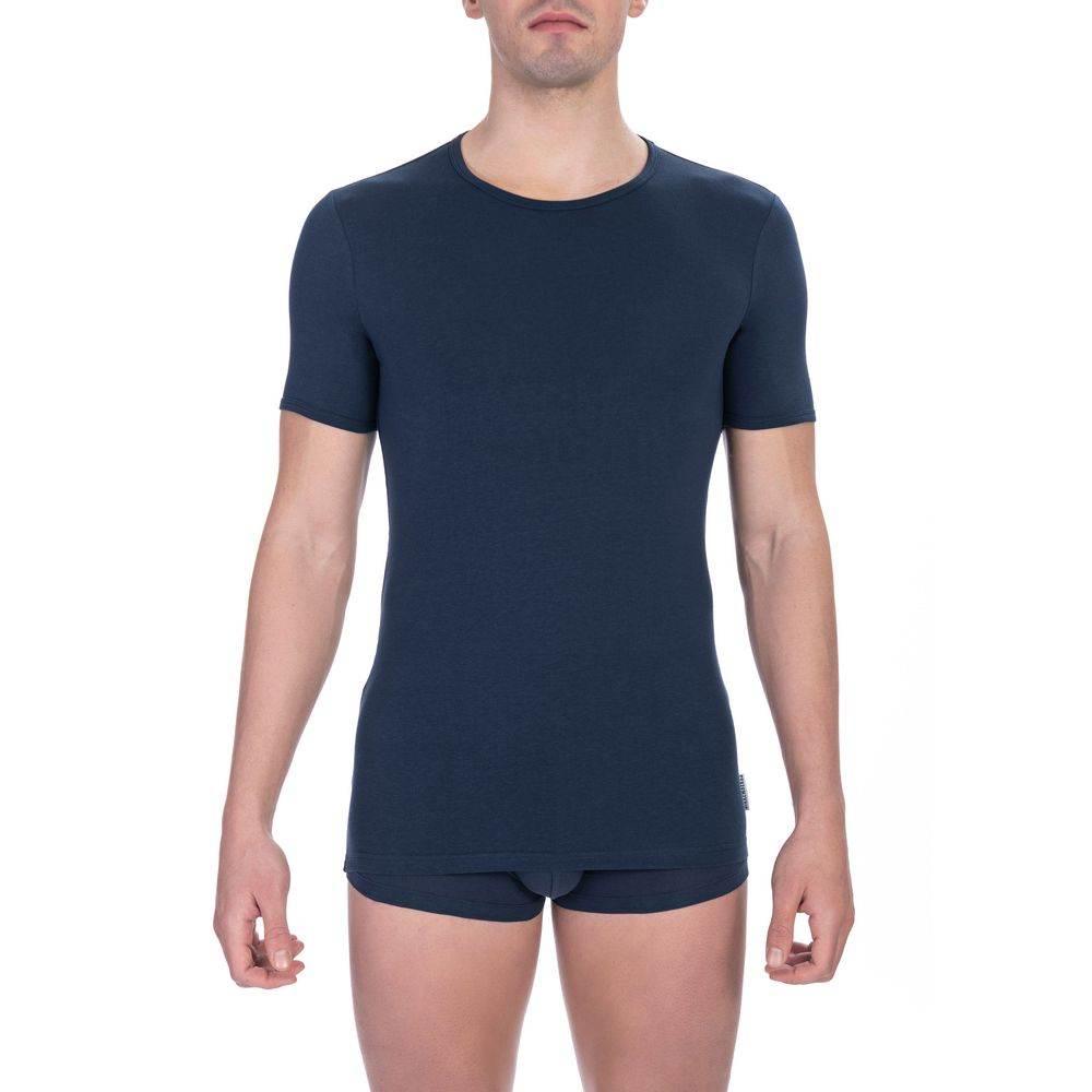 Bikkembergs Blue Cotton Men's T-Shirt Twin Pack - Hilstor
