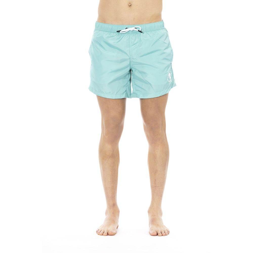 Bikkembergs Light Blue Polyester Men Swim Short - Hilstor