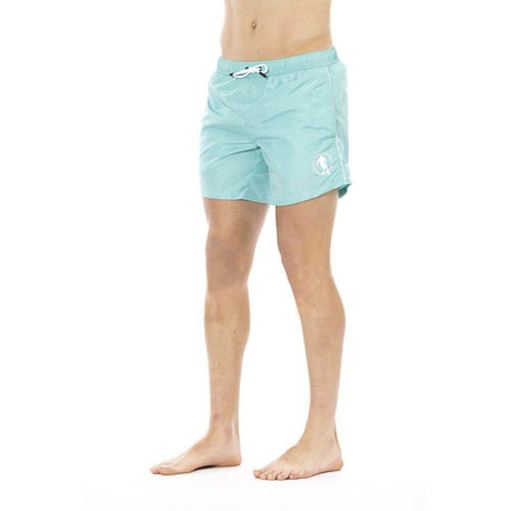 Bikkembergs Light Blue Polyester Men Swim Short - Hilstor