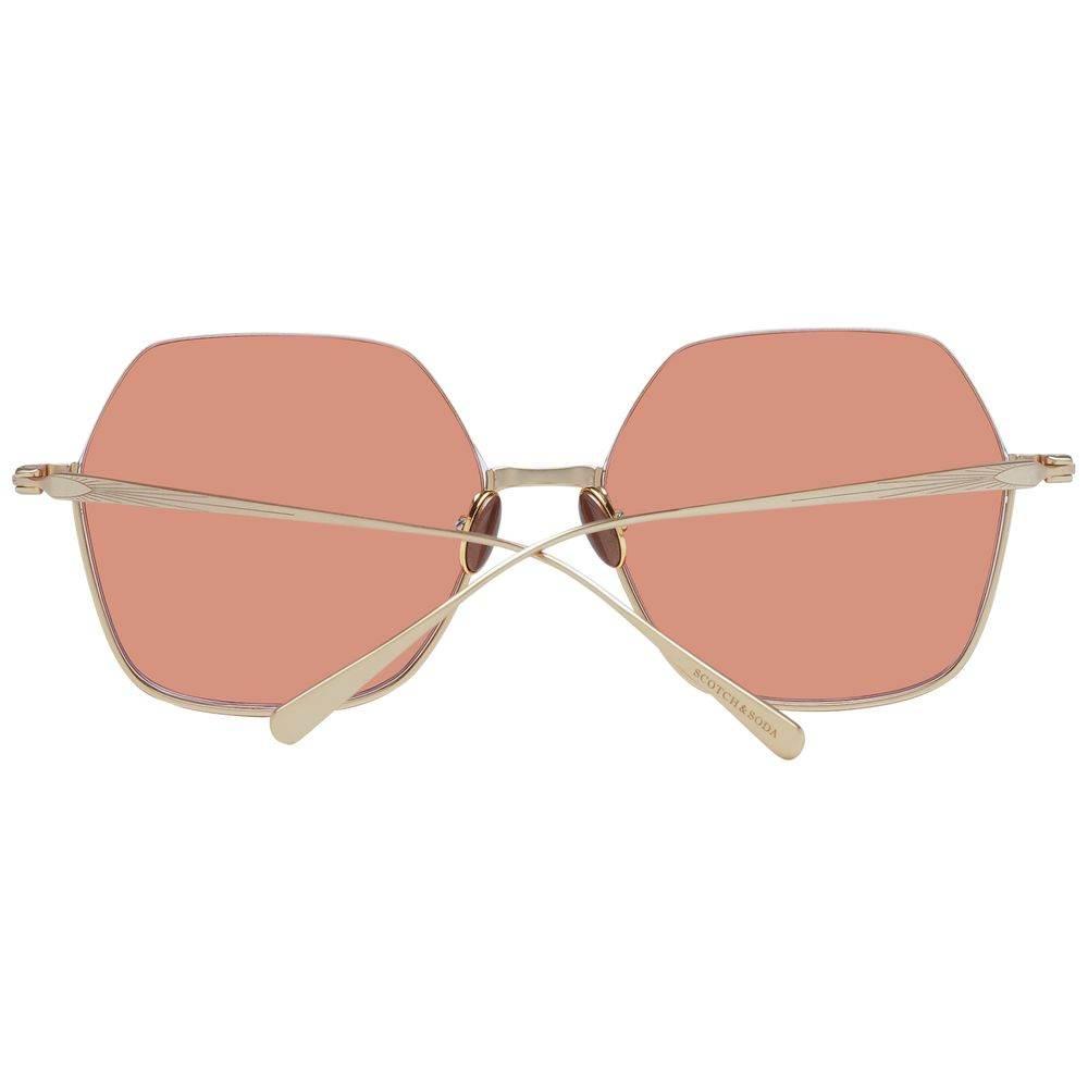 Scotch & Soda Gold Women Sunglasses - Hilstor