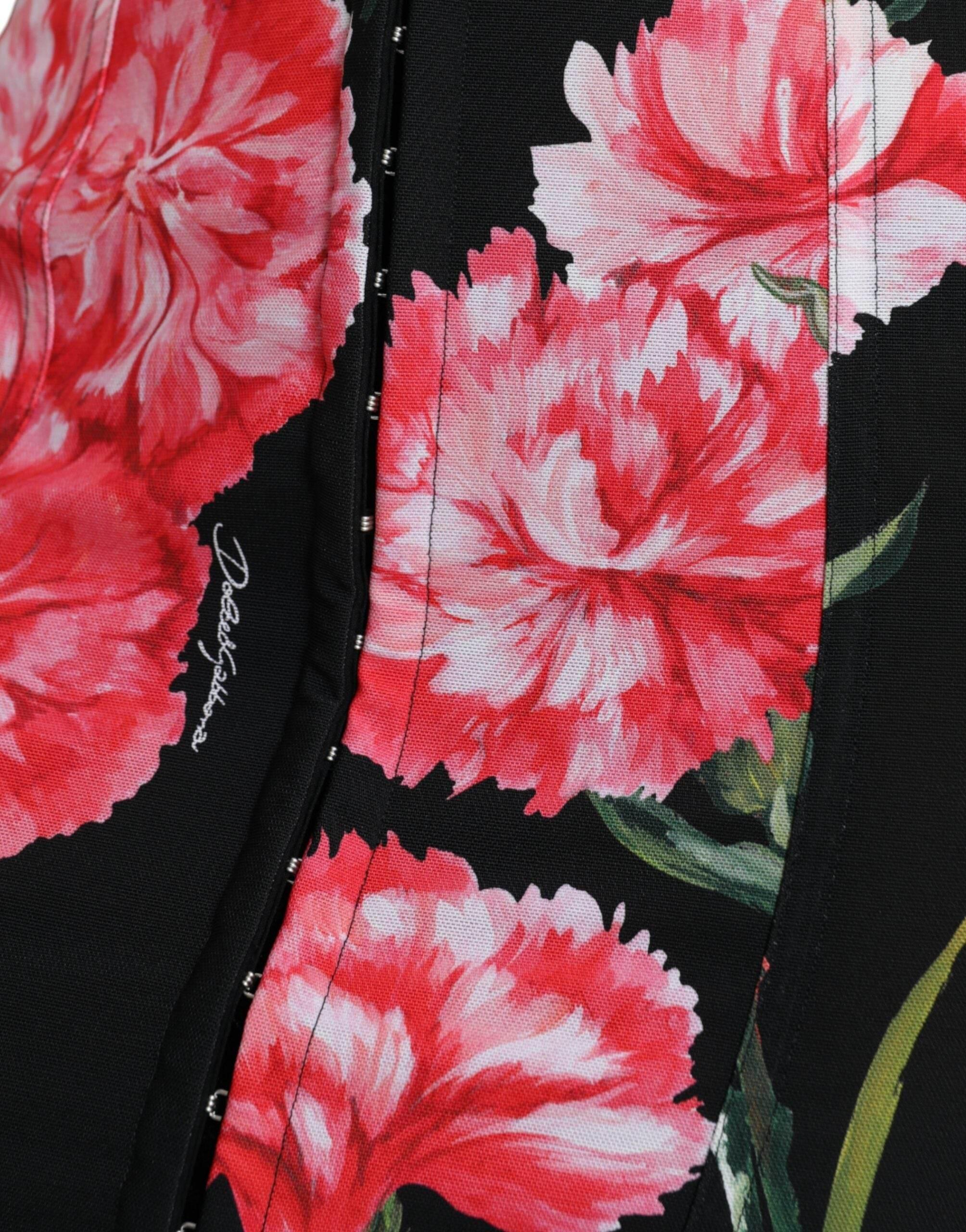 Dolce & Gabbana Floral High Waist Pencil Skirt - Hilstor