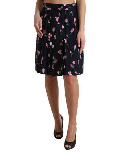 Dolce & Gabbana Elegant Floral A-Line Knee-Length Skirt - Hilstor