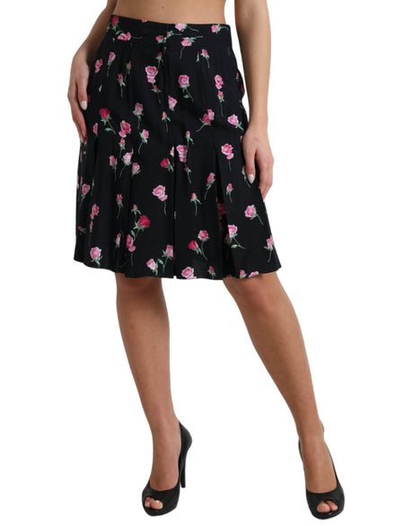 Dolce & Gabbana Elegant Floral A-Line Knee-Length Skirt - Hilstor