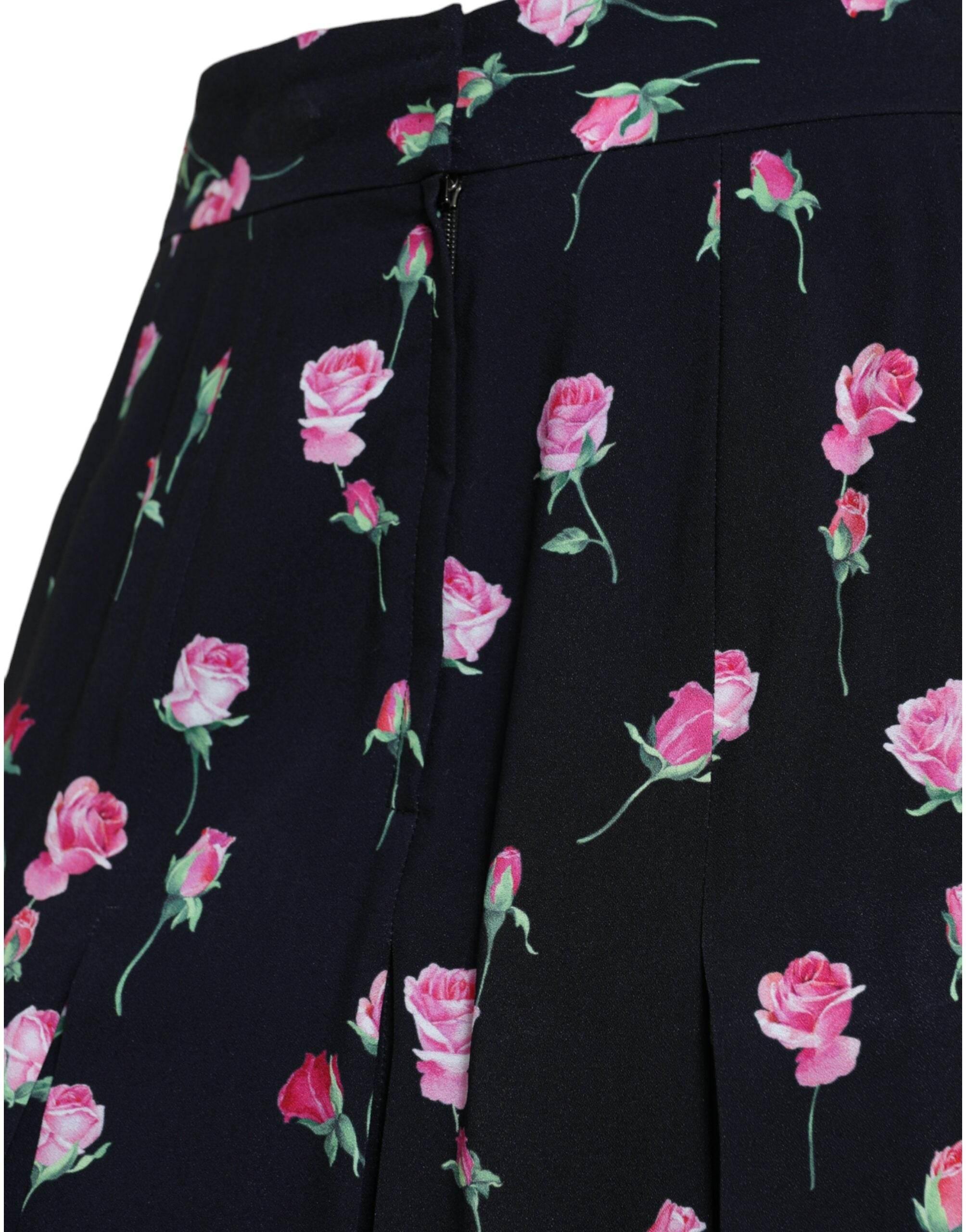 Dolce & Gabbana Elegant Floral A-Line Knee-Length Skirt - Hilstor