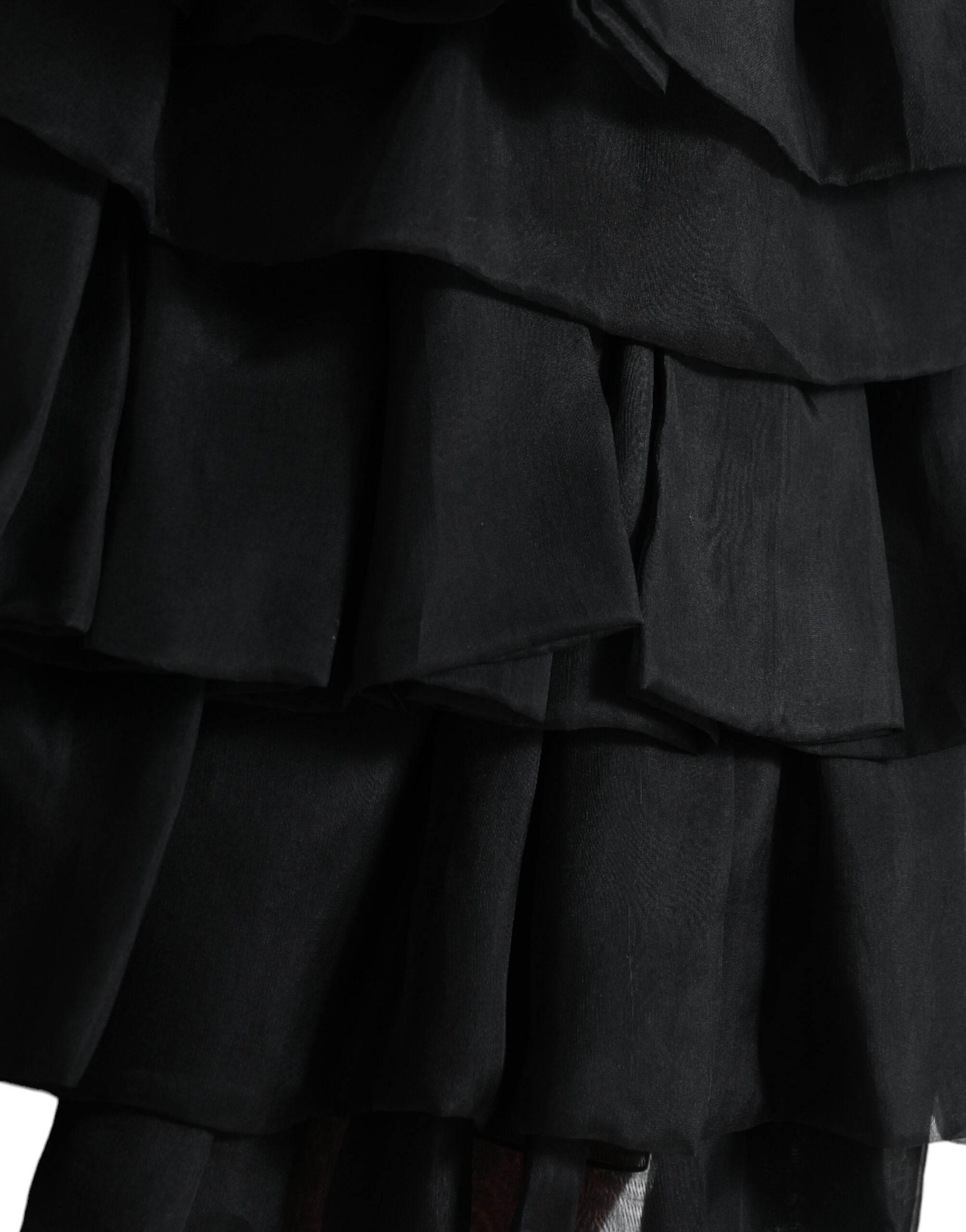 Dolce & Gabbana Elegant Tiered A-Line Mini Skirt - Hilstor