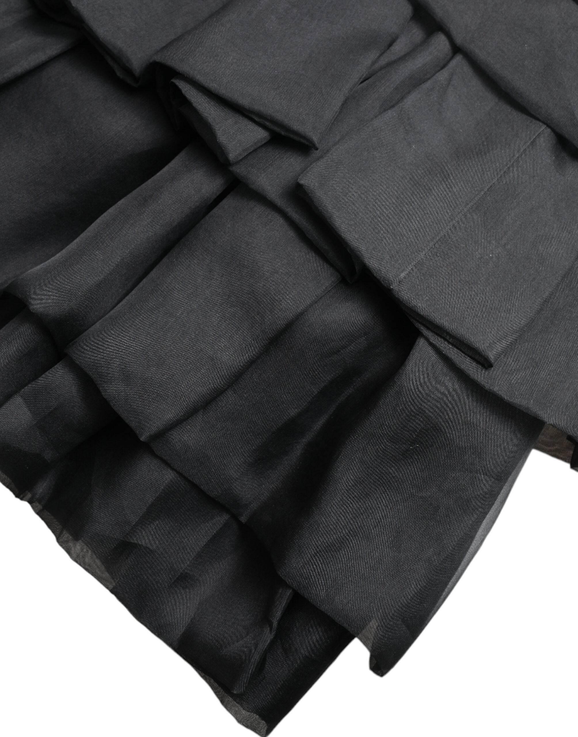 Dolce & Gabbana Elegant Tiered A-Line Mini Skirt - Hilstor