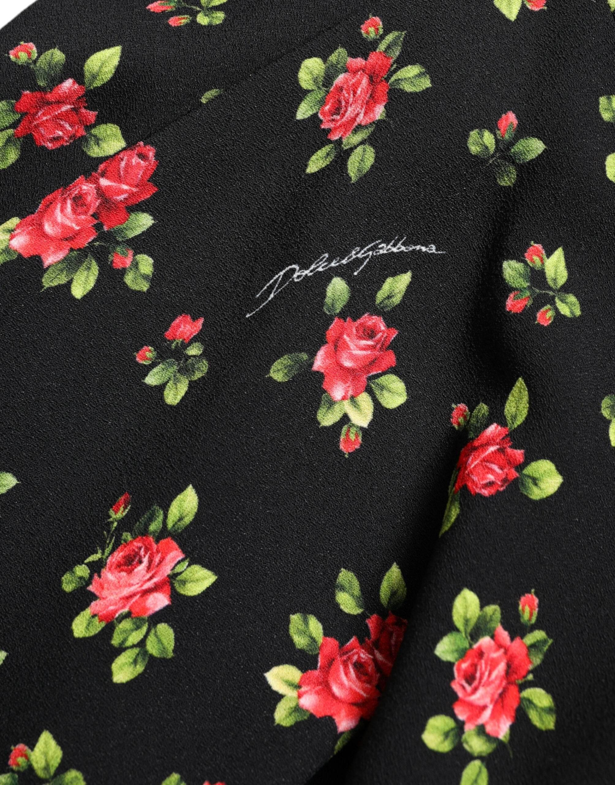 Dolce & Gabbana Floral A-Line Mini Skirt with High Waist - Hilstor