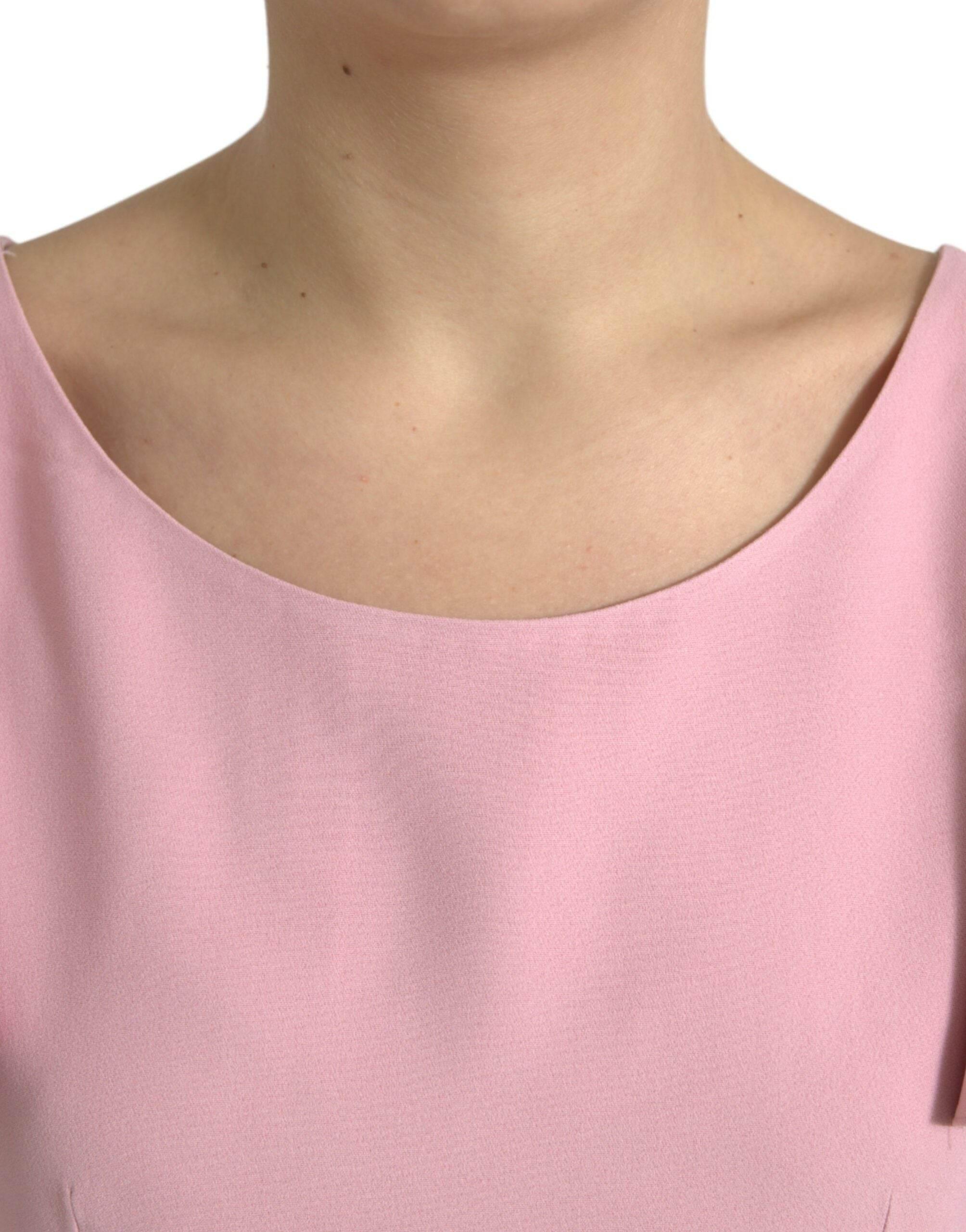 Dolce & Gabbana Chic Pink Bell Sleeve Top - Hilstor