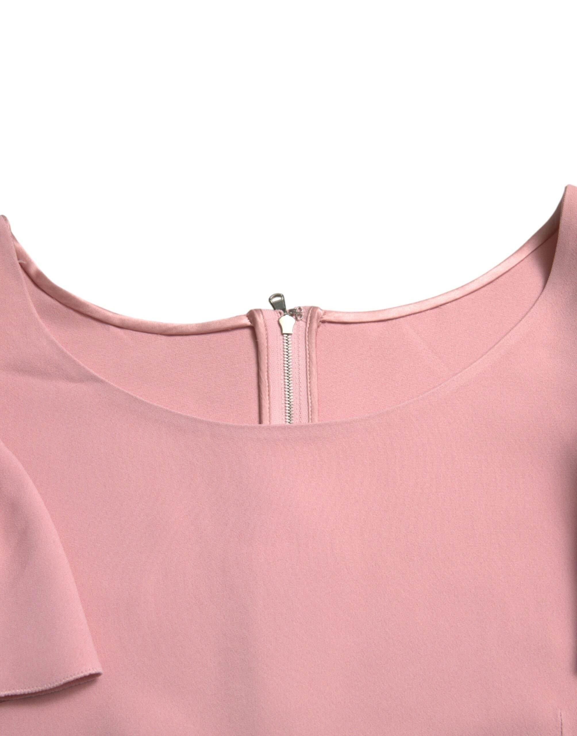 Dolce & Gabbana Chic Pink Bell Sleeve Top - Hilstor