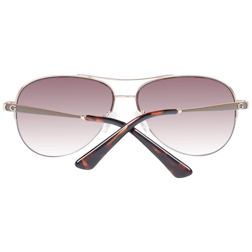 Guess Gold Unisex Sunglasses - Hilstor