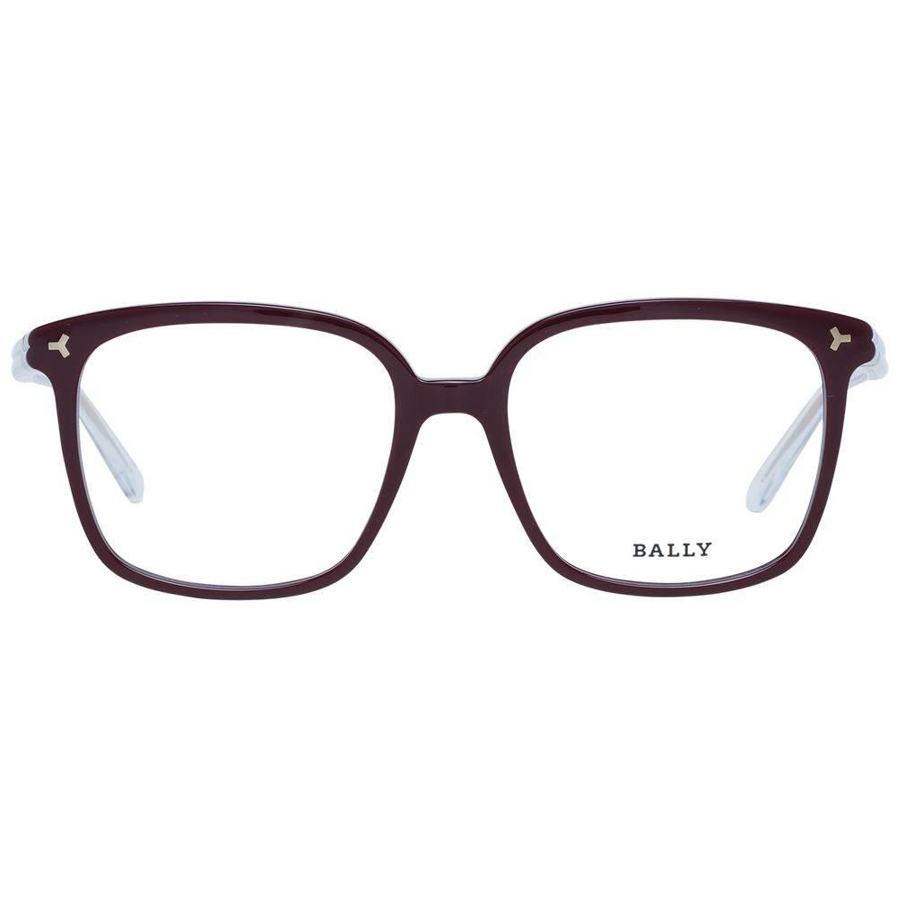 Bally Burgundy Women Glasses Frame - Hilstor