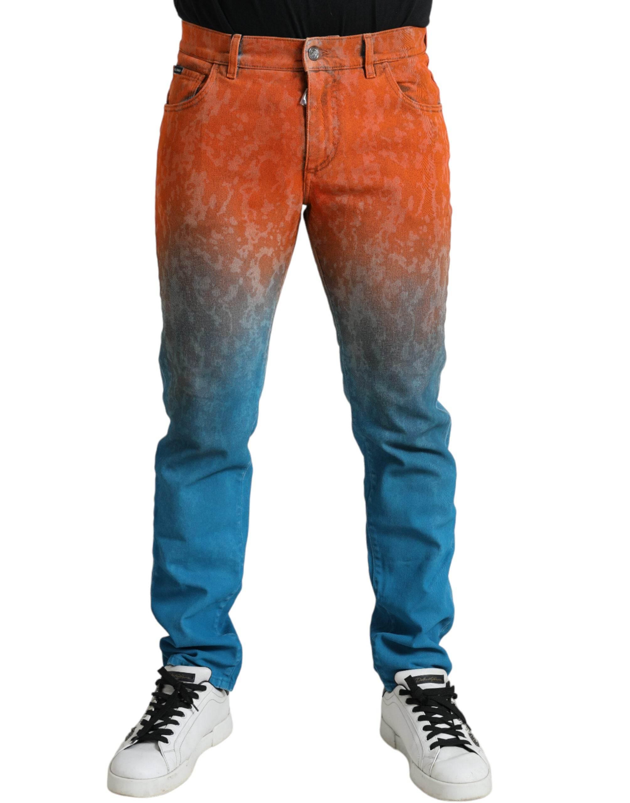 Dolce & Gabbana Elegant Ombre Skinny Denim Jeans - Hilstor