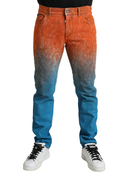 Dolce & Gabbana Elegant Ombre Skinny Denim Jeans - Hilstor