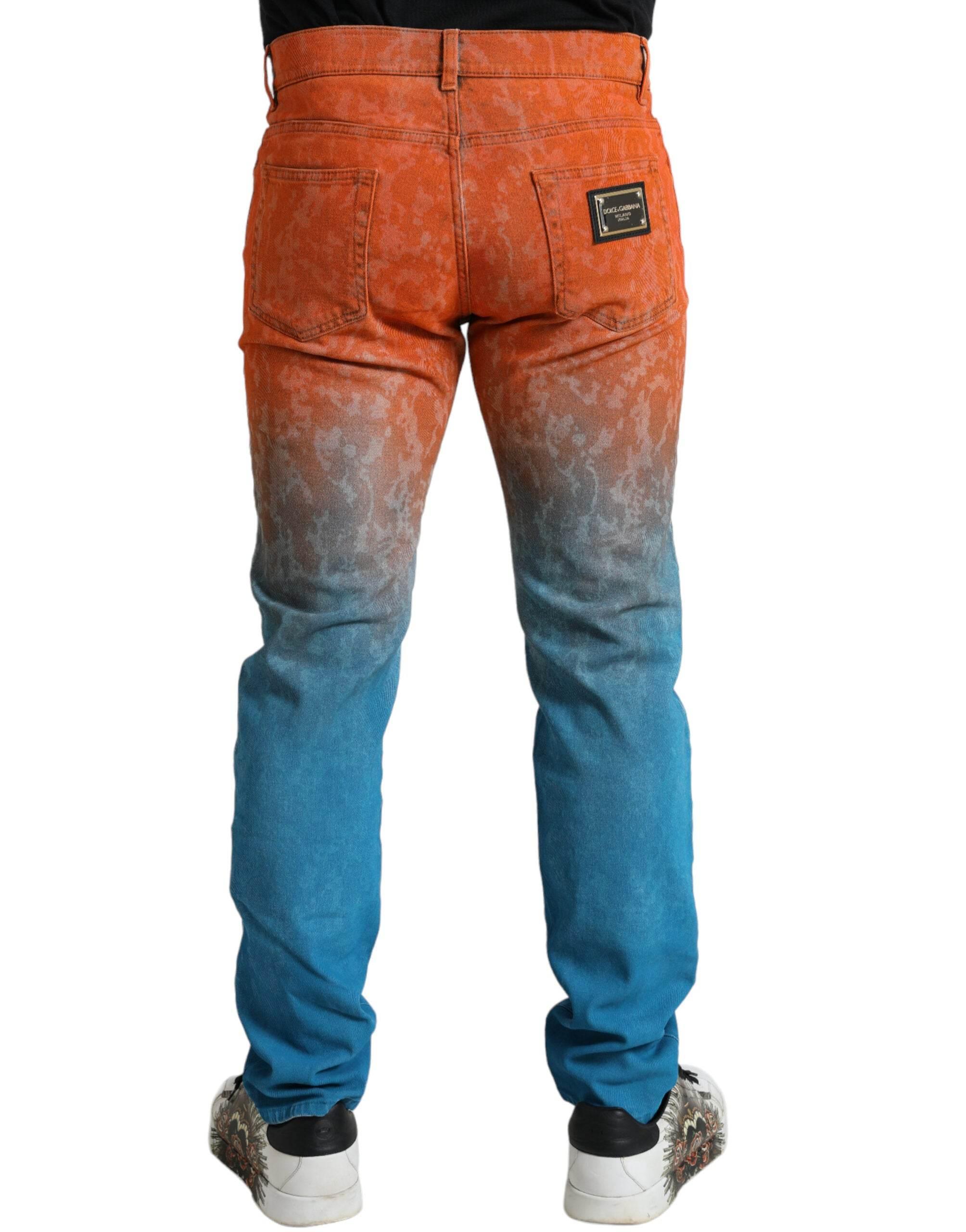 Dolce & Gabbana Elegant Ombre Skinny Denim Jeans - Hilstor