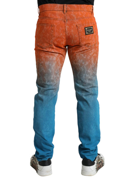Dolce & Gabbana Elegant Ombre Skinny Denim Jeans - Hilstor