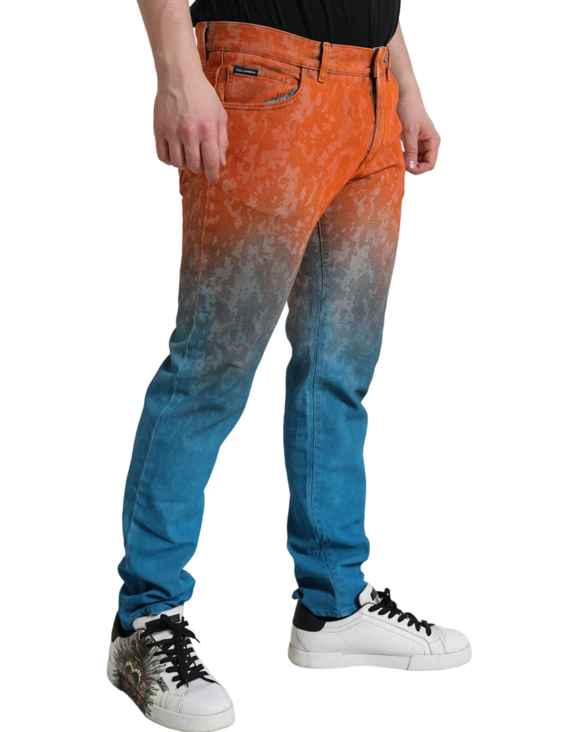 Dolce & Gabbana Elegant Ombre Skinny Denim Jeans - Hilstor